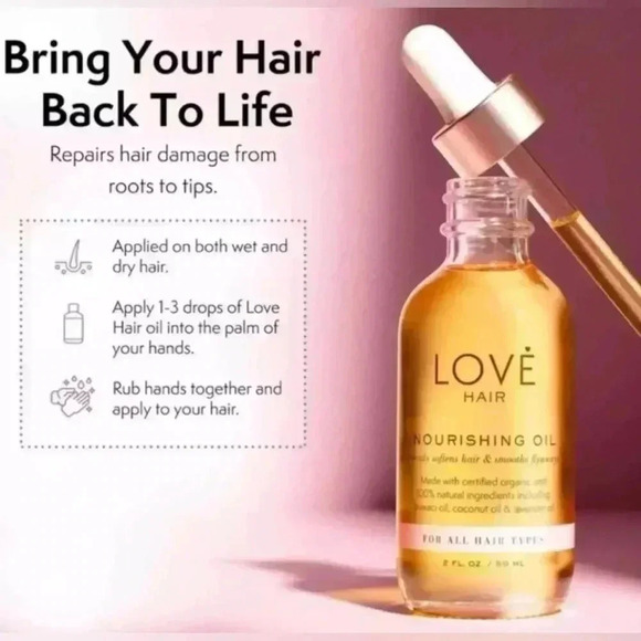 Love Hair Nourishing Oil 2oz/59ml. NIB MSRP $35. - Picture 4 of 4